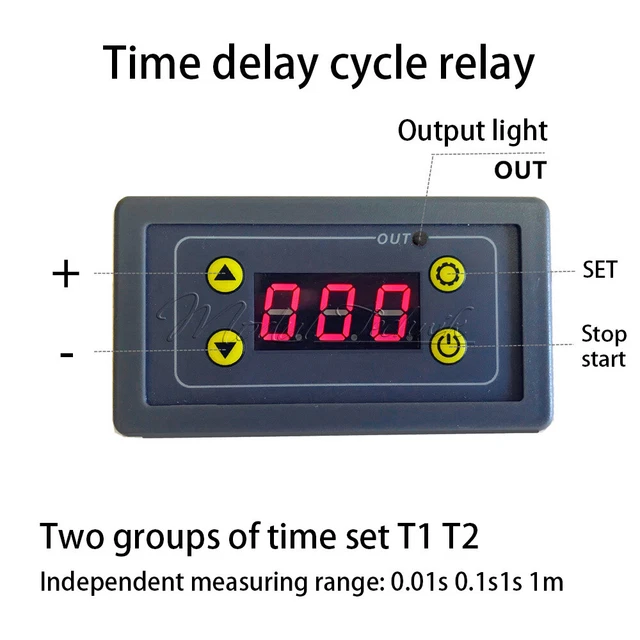 DELAY TIME RELAY Module Timing Delay Cycle Switch Timer 5V 12V 24V 110V