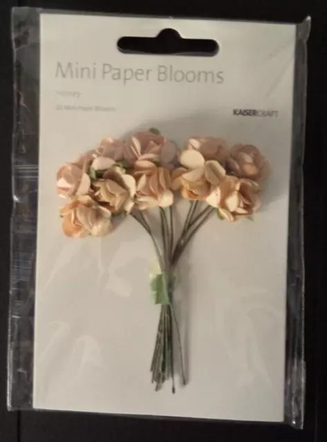 Kaisercraft Paper Blooms Mini Flowers Honey/ Cream colour