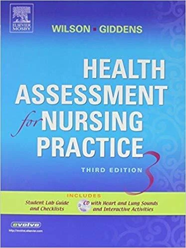 HEALTH ASSESSMENT FOR NURSING PRACTICE By Susan F ; Giddens Wilson - Hardcover