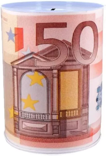 SALVADANAIO LATTA PORTA Euro GRANDE da tavola VINTAGE Cinque BANCONOTE  ASSORTITE EUR 14,90 - PicClick IT