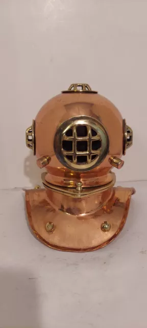 Scuba Divers Vintage Copper & Brass Replica Helmet