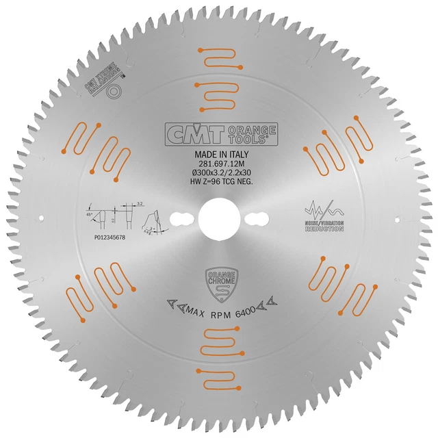 CMT 240.008.04 Lame Circulaire Rainureuse 100mm Orange PTFE - 8 Dents Carbure, Pour Lamello, Dewalt, Bosch, Freud, Rainurage Précis