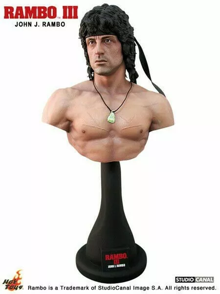 John J Rambo III Sylvester Stallone 1/4 Bust Büste Hot Toys