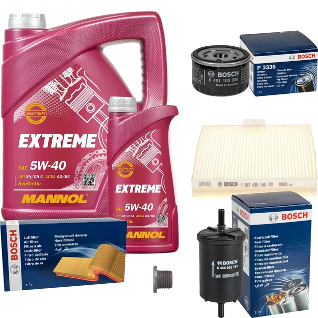 Cambio olio Set 5L MANNOL Extreme 5W-40 motore+SCT