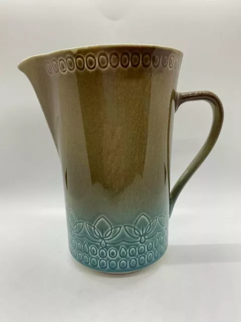 Vintage Syracuse Carefree Calypso China Montego Brown Pitcher  G1