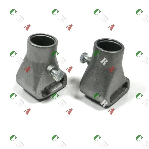 Coppia Piedini Scarpette In Alluminio Nero Per Vespa PK 50, 125, XL, S, FL, HP - Foto 8