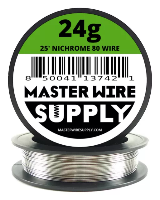 MWS - Nichrome 80 - 25 ft - 24 Gauge Round Wire