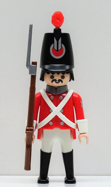 5 Soldats Marine Playmobil - Habits Rouges Garde Française - Occasion