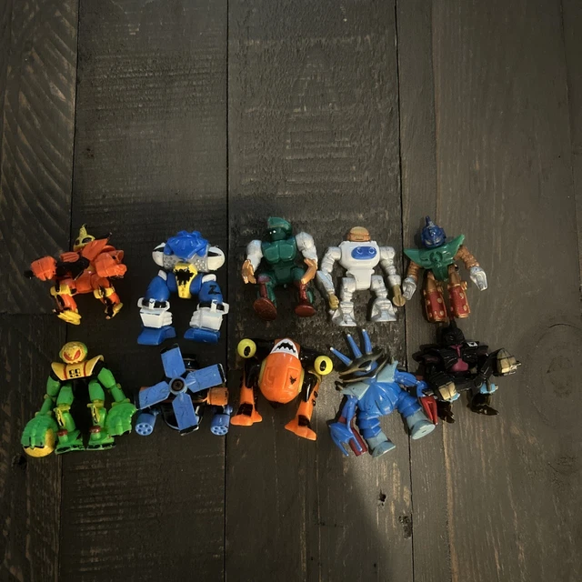 Vintage 1993 Galoob Zbots Mini Z's Collector Packs 10 Figures-Read