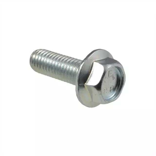 M8 (8mm) x 1.25 pitch Metric HEX FLANGE BOLT Screw Serrated Class 8.8 Zinc