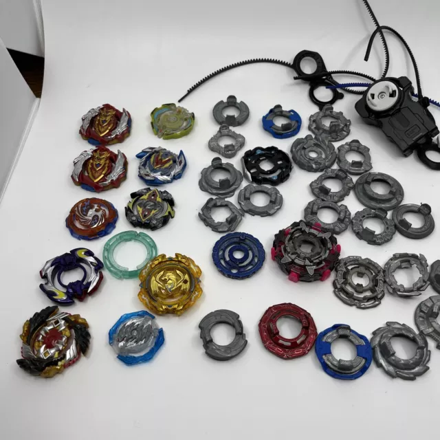 Beyblade Metal Fusion Super Vortex Battle Set Plus 60+ Lot Tomy Hasbro