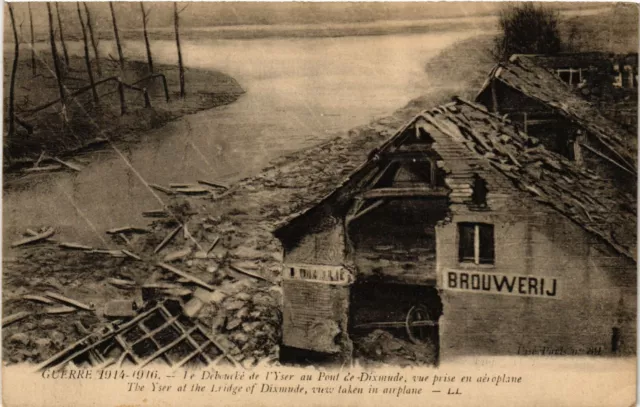 CPA AK Militaire - Le Debouché de l'Yser au Pont de Dixmude - Ruines (697856)
