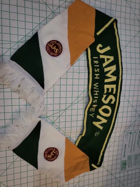 Jameson Irish Whiskey Winter Scarf Soccer Style Limited Edition