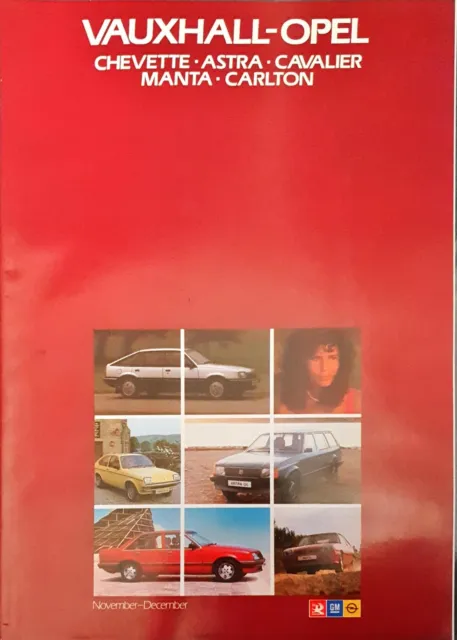 Vauxhall Opel Chevette - Astra - Cavalier - Manta Brochure 1982