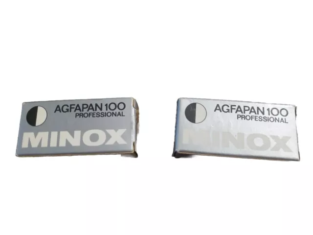 Minox 8x11 Agfapan 100-36 Two Films, New Old Stock From 1981