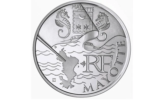 Pièce 10 euros argent massif Mayotte 2010