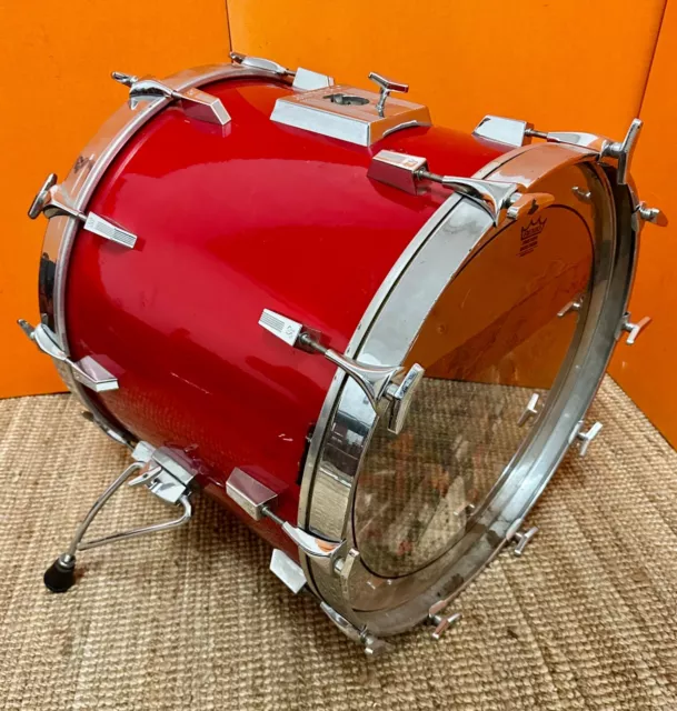 RARE Vintage Sonor Phonic Plus 22x18" Bassdrum Candy Apple red