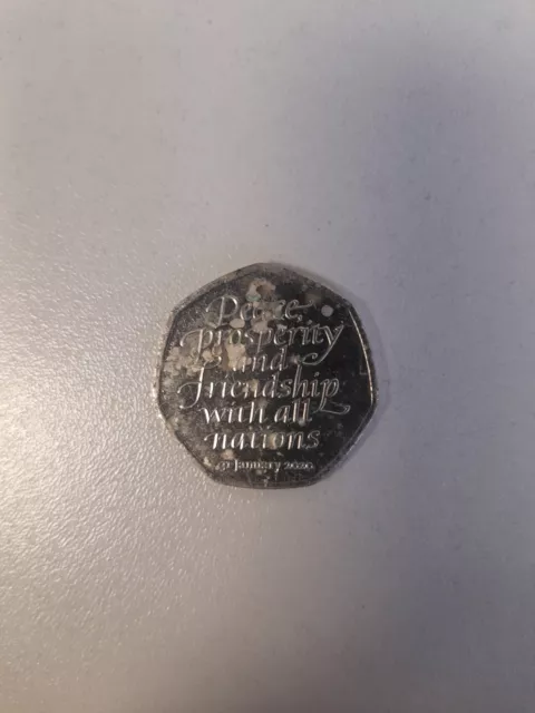 peace prosperity 50p 2020