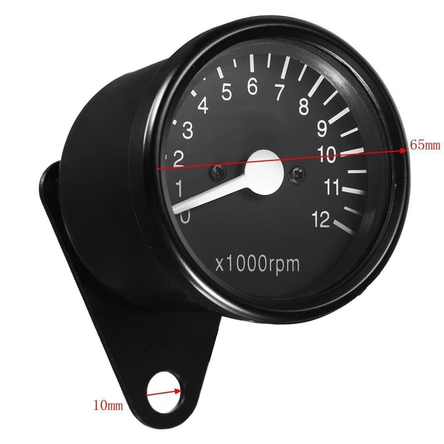 Moto Compte-Tours Compteur Jauge LED Universel 12V Numérique Remplacement