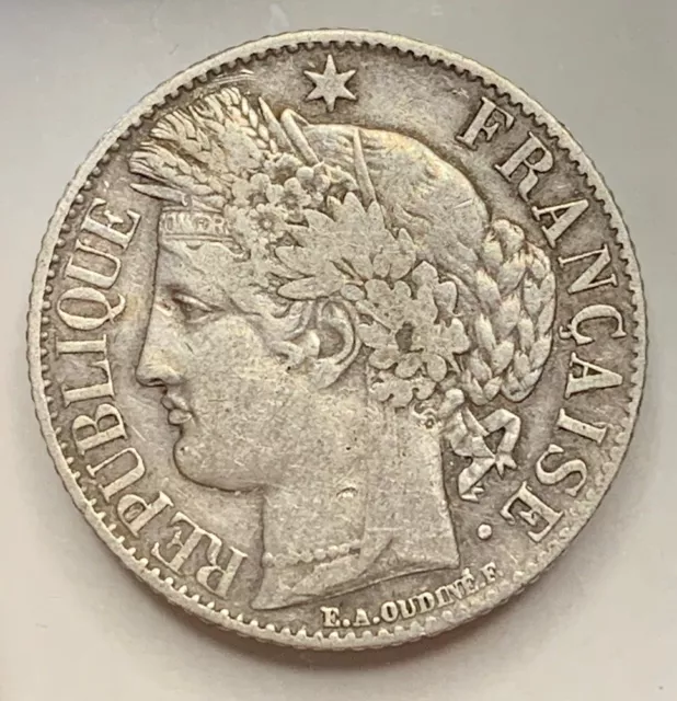 1 Franc 1887 A  Frankreich Dritte  Republik, Silbermünze