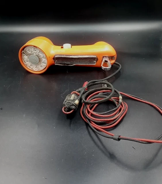 Bell System Western Electric Rotary Lineman Phone Test Butt Set Orange Vintage