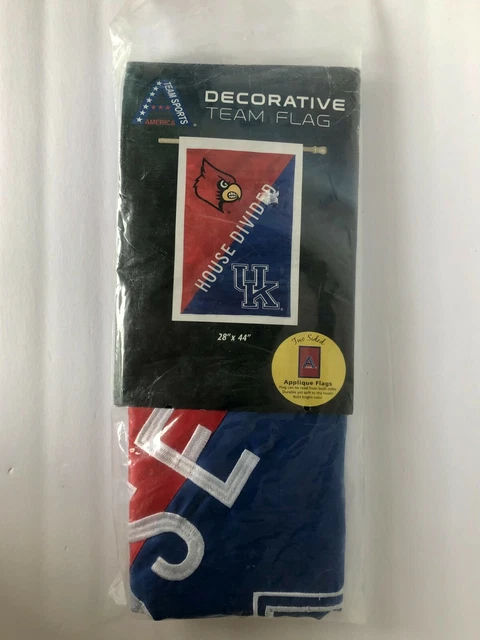 HOUSE DIVIDED Louisville vs Kentucky Flag 28" x 44" two sided Style #15906944