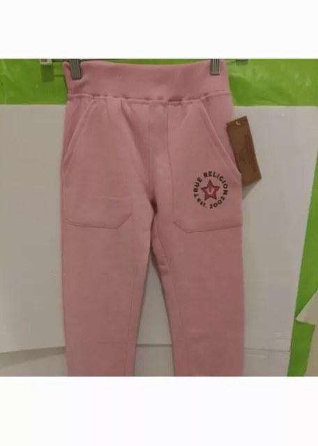 True Religion Light Pink Tapered Sweatpants Light Pink Girls Size Small NWT