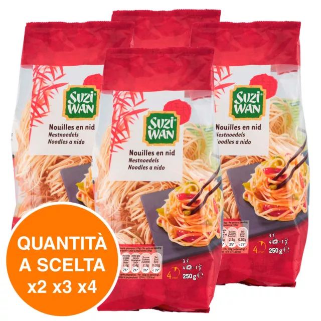 Suzi Wan Noodles a Nido per Primi Piatti Antipasti Zuppe Pronti in 4 Minuti