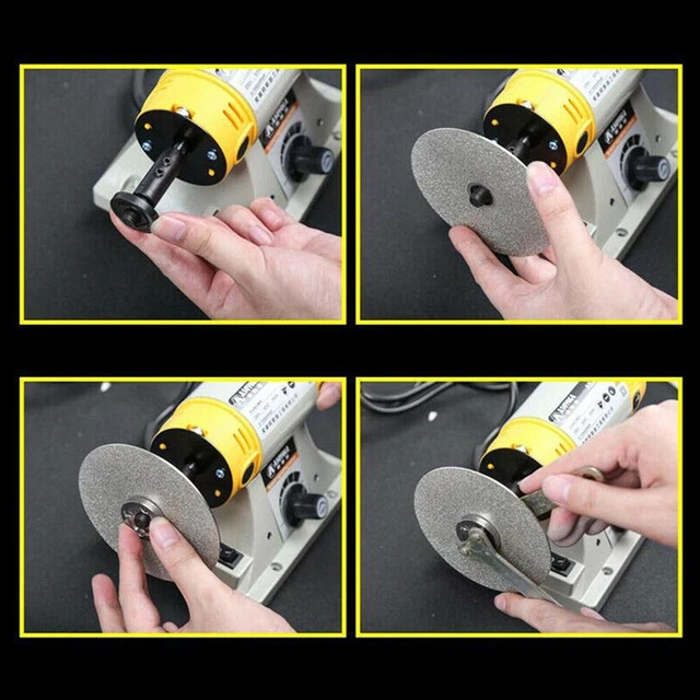Top Quality 6 150mm Diamond Coated Flat Wheel for Jewelry Grinding 80 1500 Grit