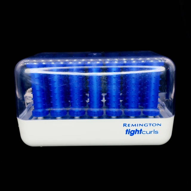 Rizos ajustados azules Remington H21SP rodillos calientes concurso núcleo de cera para el cabello | SIN clips