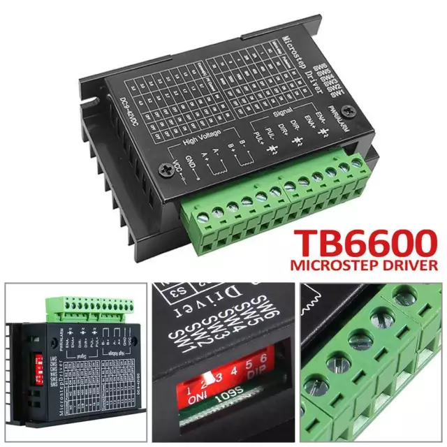 TB6600 CNC Stepper Motor Driver Controller Single Axis 4A 9-42V DC Drive Module