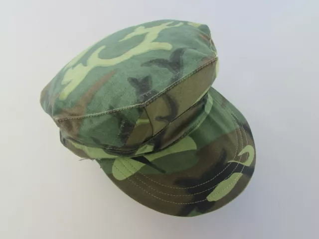 Original South Vietnamese Rvn Made Poplin Erdl Camouflage Utility Cap Camo Usmc