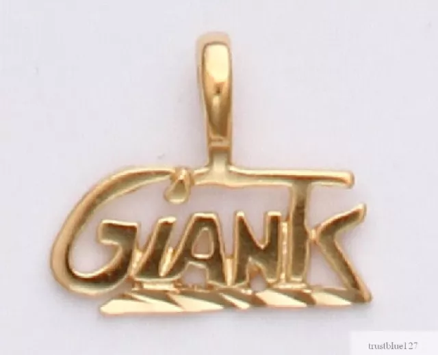 New York Giants Team Name Necklace Pendant 24k Gold Charm Fan Jewelry NFL