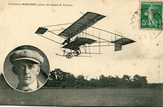 Aviateurs - CPA Les grands Aviateurs Hanriot au poste de Direction d'un