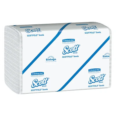 Scott Scottfold Paper Towels, 7 4/5 X 12 2/5, White, 175 Towels/Pack