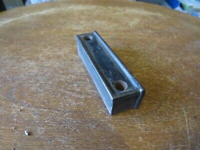 Antique Victorian Cast Iron Rim Lock Keeper, 3 1/4 Inch
