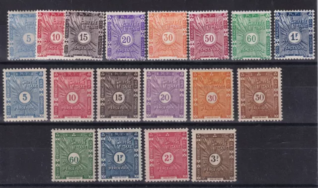 Timbres Colonies Francaises Cote Des Somalis Taxe N 1/8* + N 11/20 *
