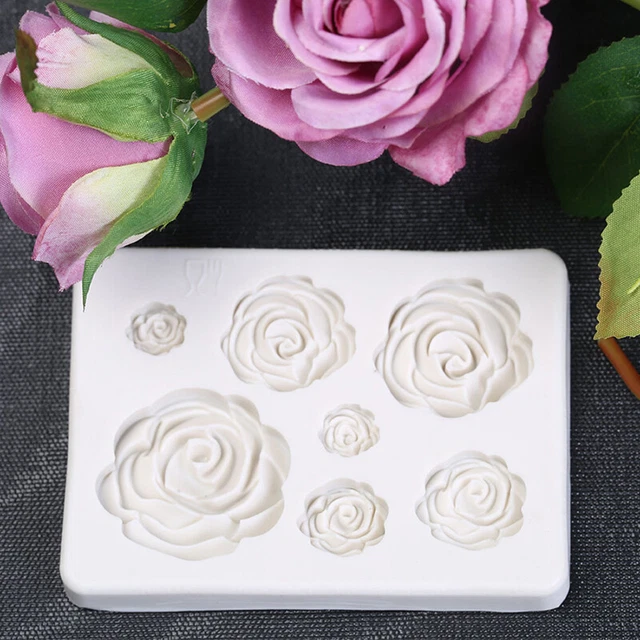 3d fiore rosa silicone fondente stampo cioccolato decorazione torta stampo zuccherificio H LM❤