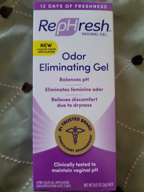 Gel vaginal eliminador de olores RepHresh, 4 quilates (0,07 oz) vencimiento 12/2023+ #1119