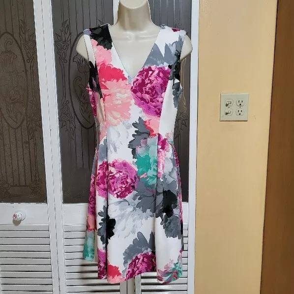 WORTHINGTON Ladies Beautiful Floral Fit & Flare Dress - Size 6P