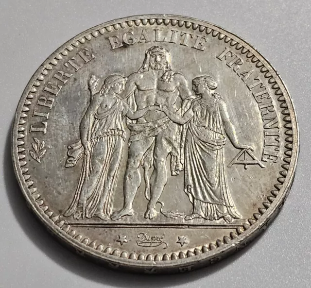 1873-A France Silver 5 Francs KM# 820.1 ASW: 0.7234oz