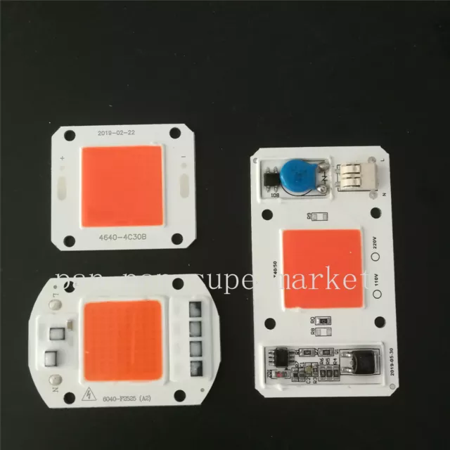 50W Full Spectrum LED COB chip DC12V 32V, Integrated Smart IC Driver 220V 110V