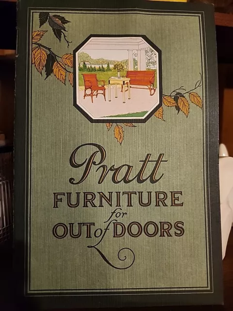 PRATT Furniture Pamphlet ~ 1922 ~ Coldwater, MI ~ w/ price list ~ Elegant Living