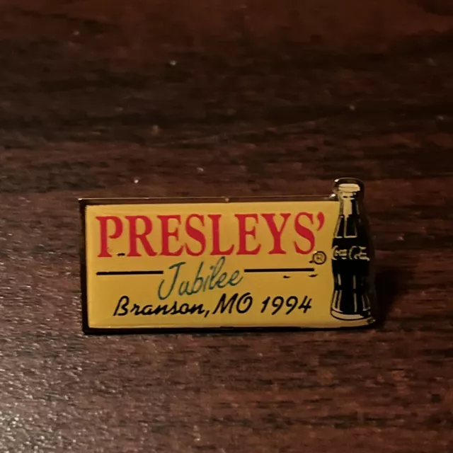 Vintage 1994 Coca-Cola Presleys’ Jubilee Branson Missouri Lapel Hat Pin