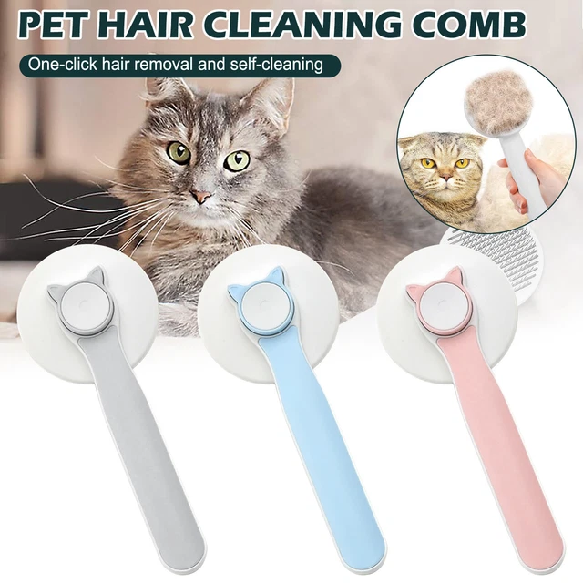 Pet Hair Remover Dog Cat Comb Grooming Massage Deshedding Self Cleaning Brush