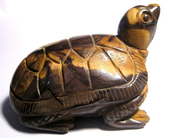 Large Natural Australian Boulder Turtle Carving Figurine 50x33x33mm (1499an)