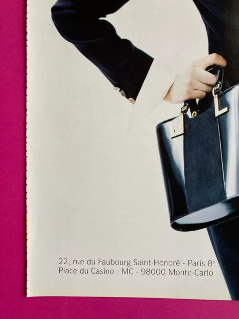 Publicité Lanvin 1997 mode 90's collection mode vintage presse sac automne hiver 2