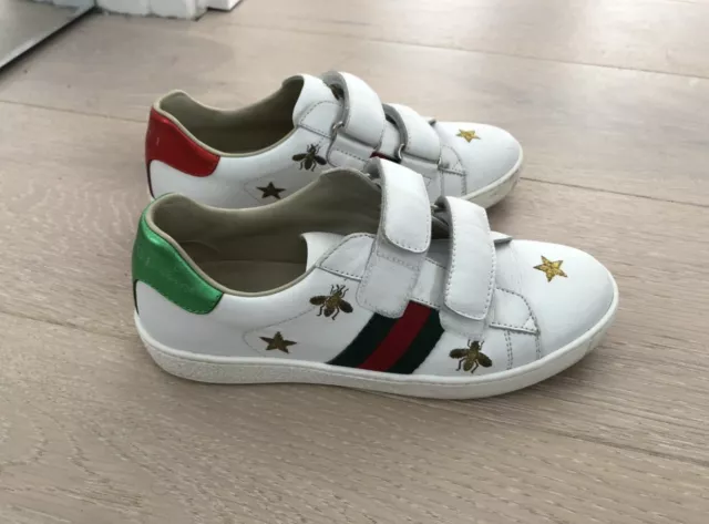 Gucci bee trainers kids clearance