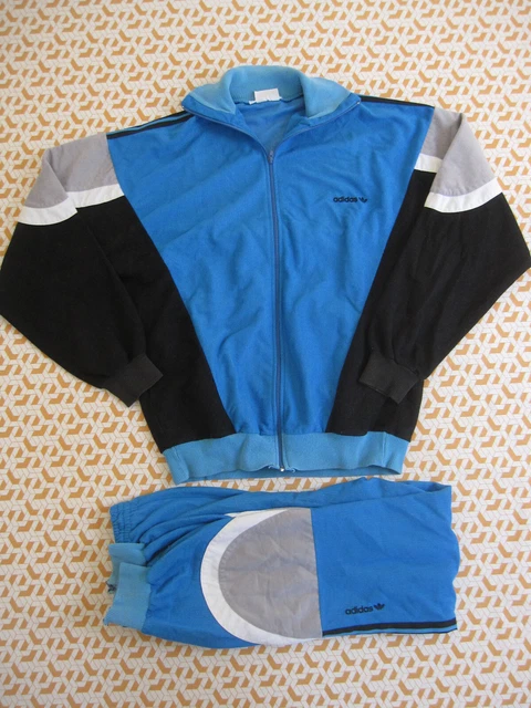 SURVETEMENT ADIDAS LASER Ventex 80 S Velour veste Pantalon Vintage