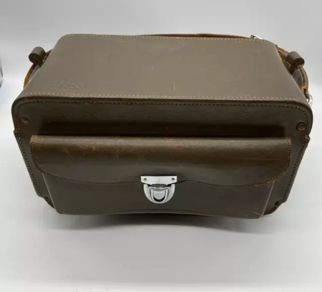 #SE2431# Leitz Leica M2/M3 Universal Ledertasche olivengrün leather case 60s RAR